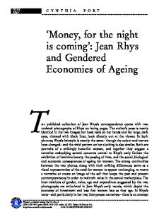 'Money, for the night is coming': Jean Rhys and Gendered Economies ...