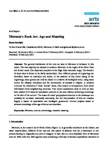 Morocco's Rock Art: Age and Meaning - MDPI