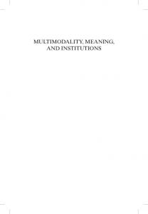 multimodality, meaning, and institutions