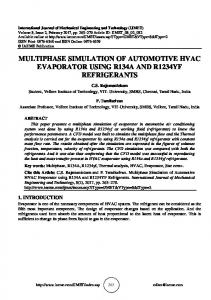 MULTIPHASE SIMULATION OF AUTOMOTIVE HVAC EVAPORATOR ...