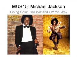MUS15: Michael Jackson