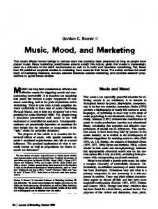 Music, mood, and marketing.