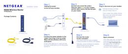 N300 Wireless Router Step 1: Step 2: Step 3: Step 6: Step 4: Step 5: