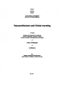 Nanoarchitecture and Global warming