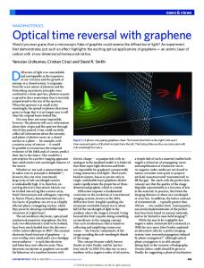 Nanophotonics: Optical time reversal with graphene - DukeSpace