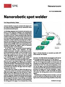 Nanorobotic spot welder