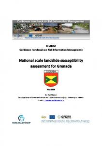 National scale landslide susceptibility assessment for Grenada