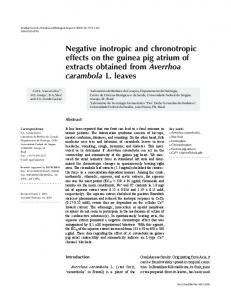 Negative inotropic and chronotropic effects on the