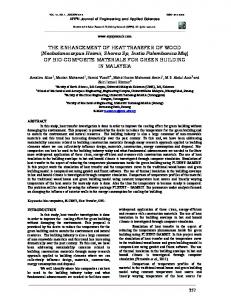 Neobalanocarpus Heimii, Shorea Sp, Instia ... - ARPN Journals
