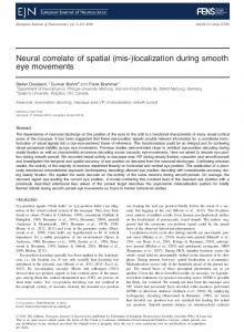 Neural correlate of spatial (mis‐ ... - Wiley Online Library