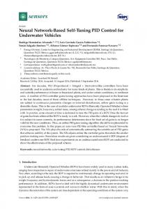 Neural Network-Based Self-Tuning PID Control for Underwater Vehicles
