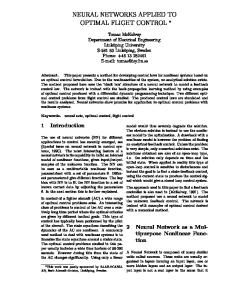 neural networks applied to optimal flight control - Semantic Scholar