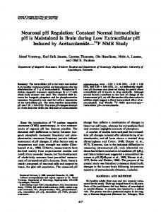 Neuronal pH Regulation: Constant Normal ... - SAGE Journals