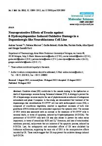Neuroprotective Effects of Erucin against 6-Hydroxydopamine ... - MDPI