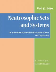 Neutrosophic Sets and Systems, Vol. 13, 2016