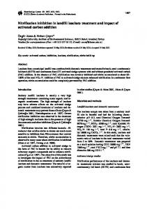Nitrification inhibition in landfill leachate treatment and ... - Springer Link