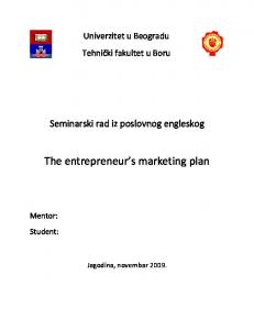 Nokia marketing plan - Seminarski Maturski Diplomski Radovi
