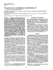 Nonconservative recombination in Escherichia coli