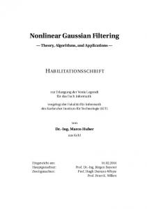 Nonlinear Gaussian Filtering