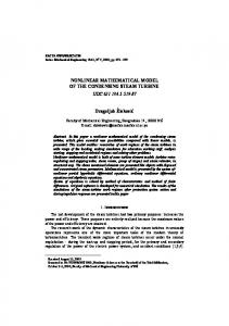 NONLINEAR MATHEMATICAL MODEL OF THE CONDENSING ...