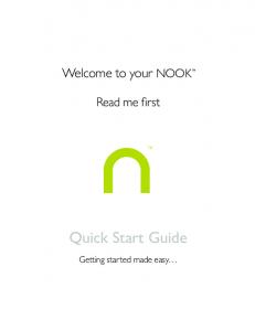 Nook Quick Start Guide