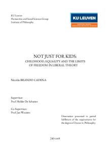 NOT JUST FOR KIDS