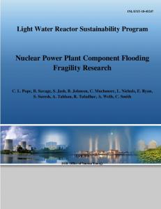 Nuclear Power Plant Component Flooding Fragility