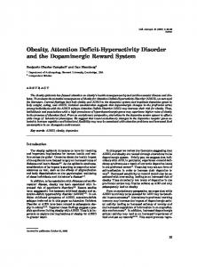 Obesity, Attention Deficit-Hyperactivity Disorder ... - Semantic Scholar