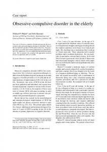Obsessive-compulsive disorder in the elderly - Hindawi