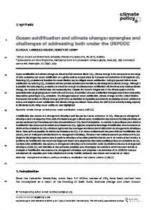 Ocean acidification and climate change: synergies and ... - ARN-MBR