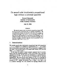On second order intuitionistic propositional logic