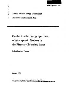 On the Kinetic Energy Spectrum of Atmospheric