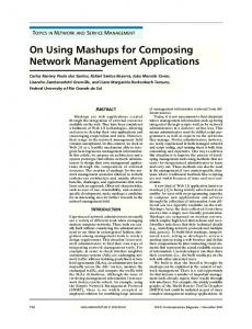 On Using Mashups for Composing Network Management Applications