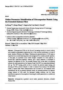 Online Parameter Identification of Ultracapacitor ... - Semantic Scholar