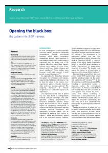 Opening the black box - Semantic Scholar