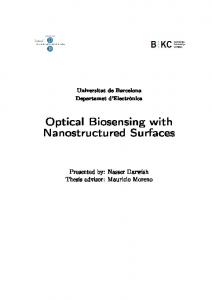 Optical Biosensing with Nanostructured Surfaces
