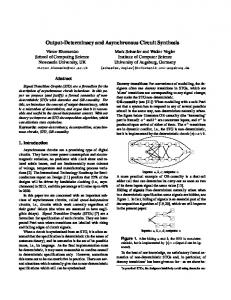 Output-Determinacy and Asynchronous Circuit ... - Semantic Scholar