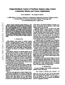Output-Feedback Control of Nonlinear Systems using Control ...