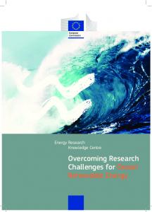 Overcoming Research Challenges for Ocean Renewable Energy