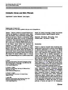 Oxidative Stress and Skin Fibrosis - Springer Link
