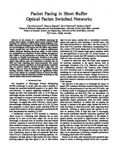 Packet Pacing in Short Buffer Optical Packet Switched Networks