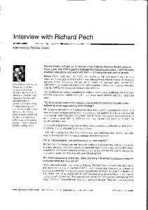Page 1 Interview with Richard Pech Interview by Patricia Coate ...