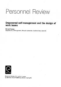 Page 1 PerSOnnel ReView Empowered self-management and the ...