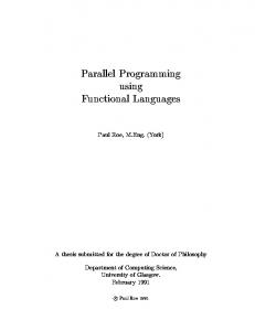 Parallel Programming using Functional Languages - Semantic Scholar