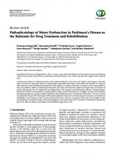 Pathophysiology of Motor Dysfunction in Parkinson's Disease as the