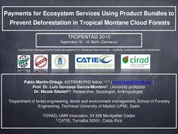 Payments for Ecosystem Services Using Product Bundles to ... - Agritrop