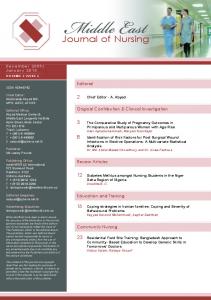 pdf version - Middle-East Journal of Nursing