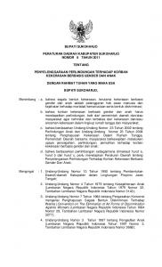 Peraturan Daerah Kabupaten Sukoharjo No. 6/2011