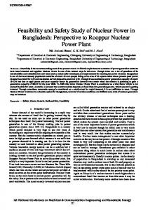 Perspective to Rooppur Nuclear Power Plant - CUET