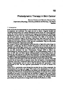 Photodynamic Therapy in Skin Cancer